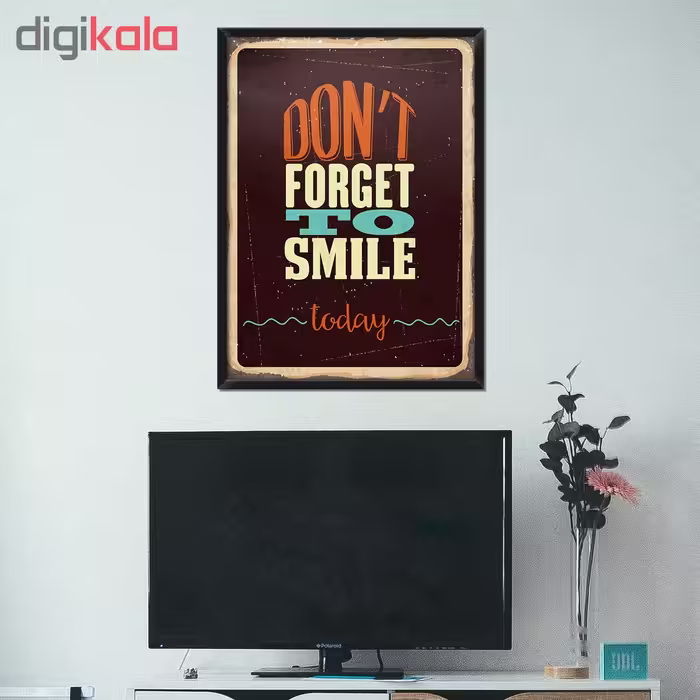 تابلو فنچ آرت طرح Don't Forget to Smile کد GPH283-I
