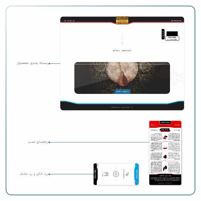 برچسب پوششی ماهوت مدل Setar-Daf-Instruments مناسب برای تبلت مایکروسافت Surface Pro 2 2013