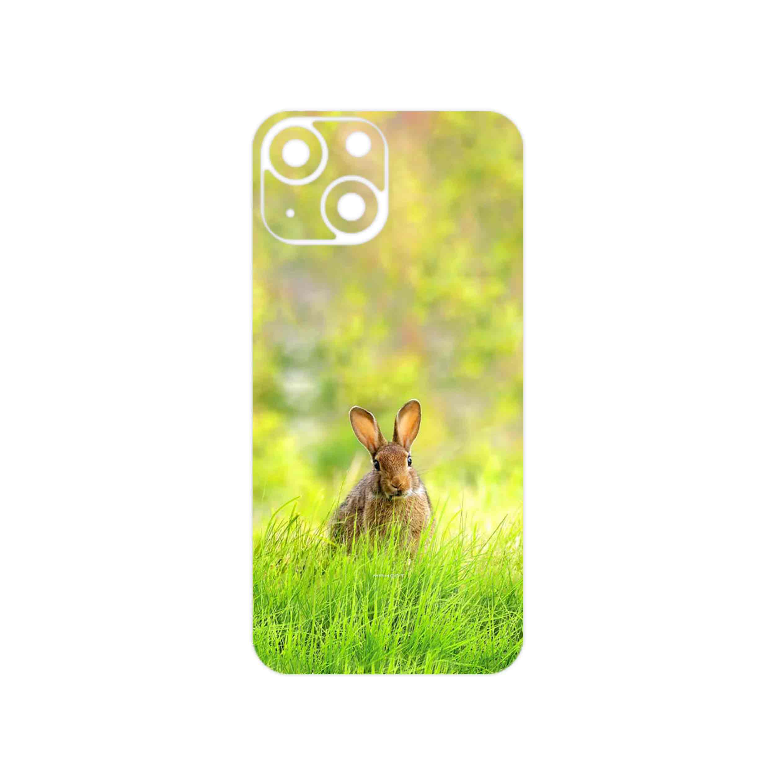 برچسب پوششی ماهوت مدل Rabbit مناسب برای گوشی موبایل اپل iPhone 13 Mini