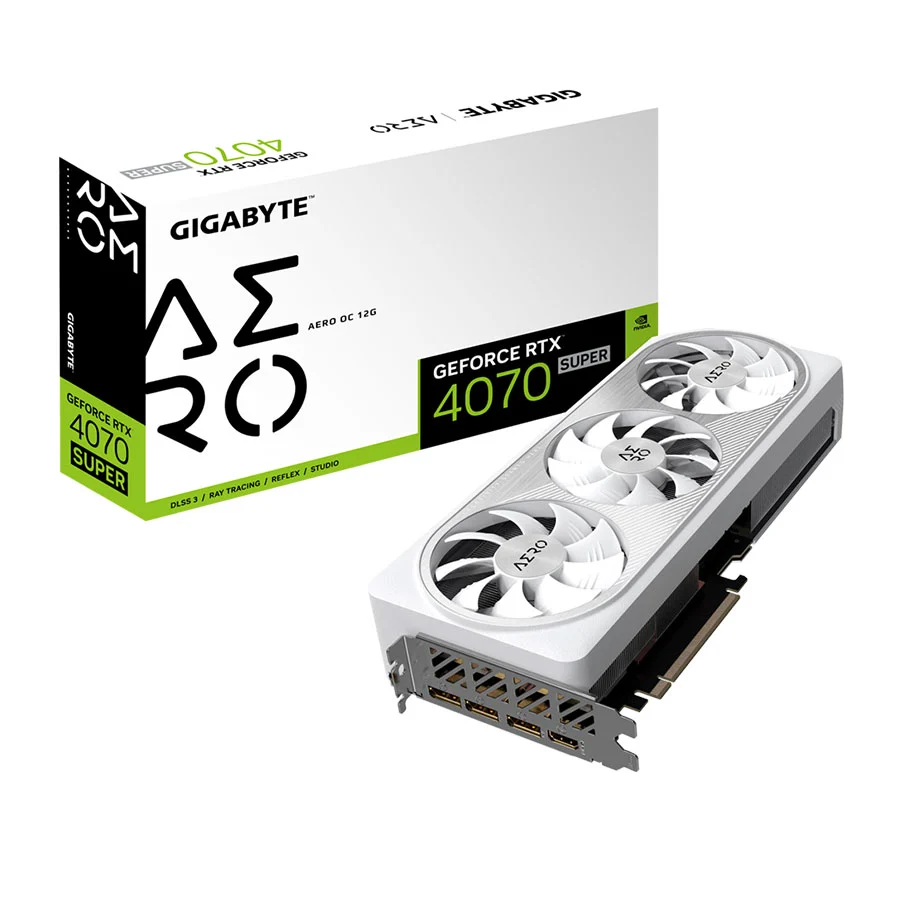 کارت گرافیک گیگابایت مدل GeForce RTX 4070 SUPER AERO OC 12G