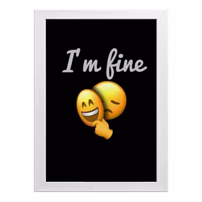 تابلو طرح Im fine کد T261