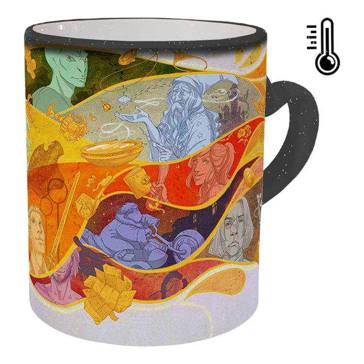 ماگ حرارتی مدل دسته قلبی اکلیلی طرح هری پاتر کد 57