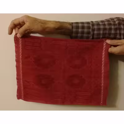 حوله دستی طرح چهارگل سایز 28x35 سانتي متر بسته 2 عددي