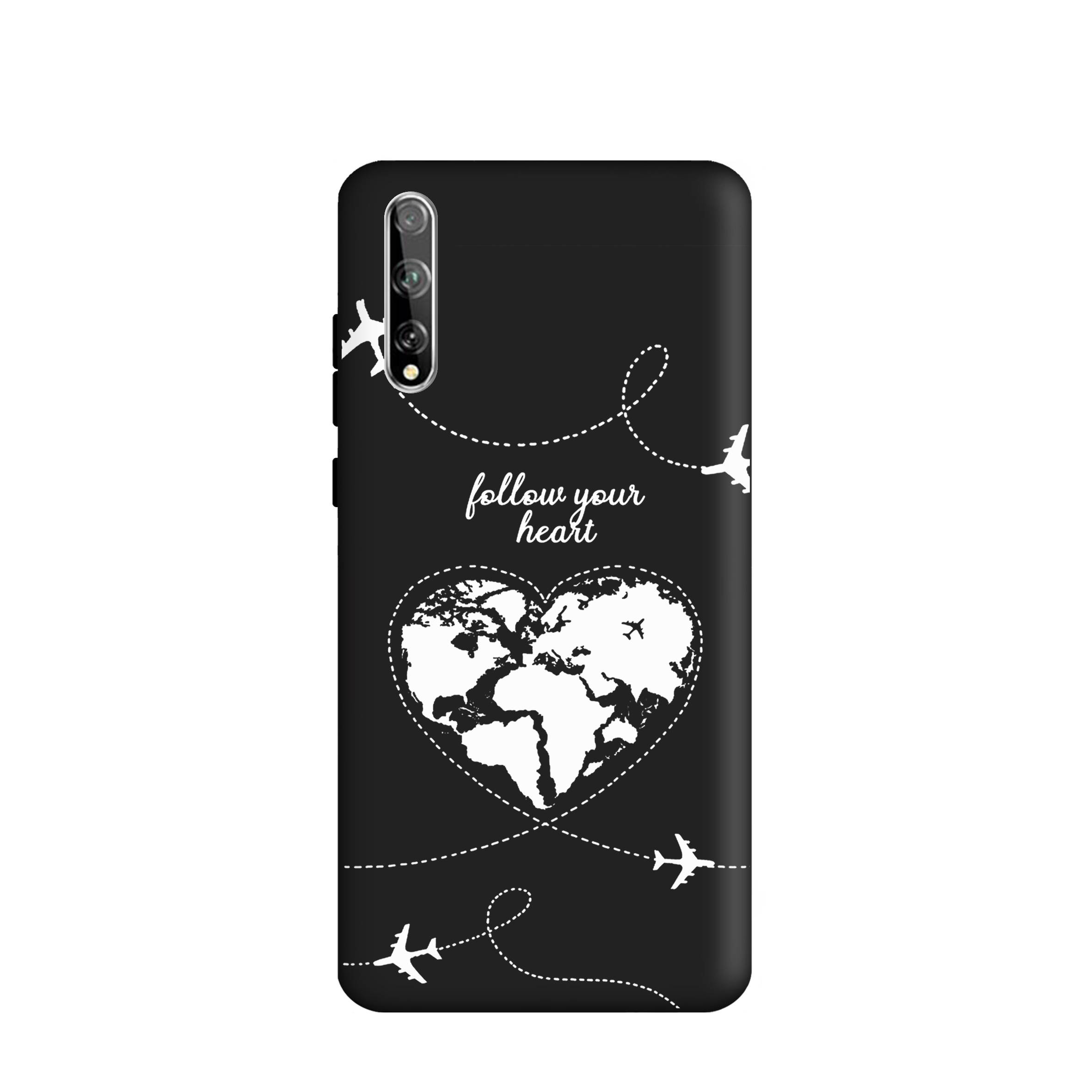 کاور طرح  نقشه قلب کد u3309 مناسب برای گوشی موبایل  هوآوی Y8p 2020
