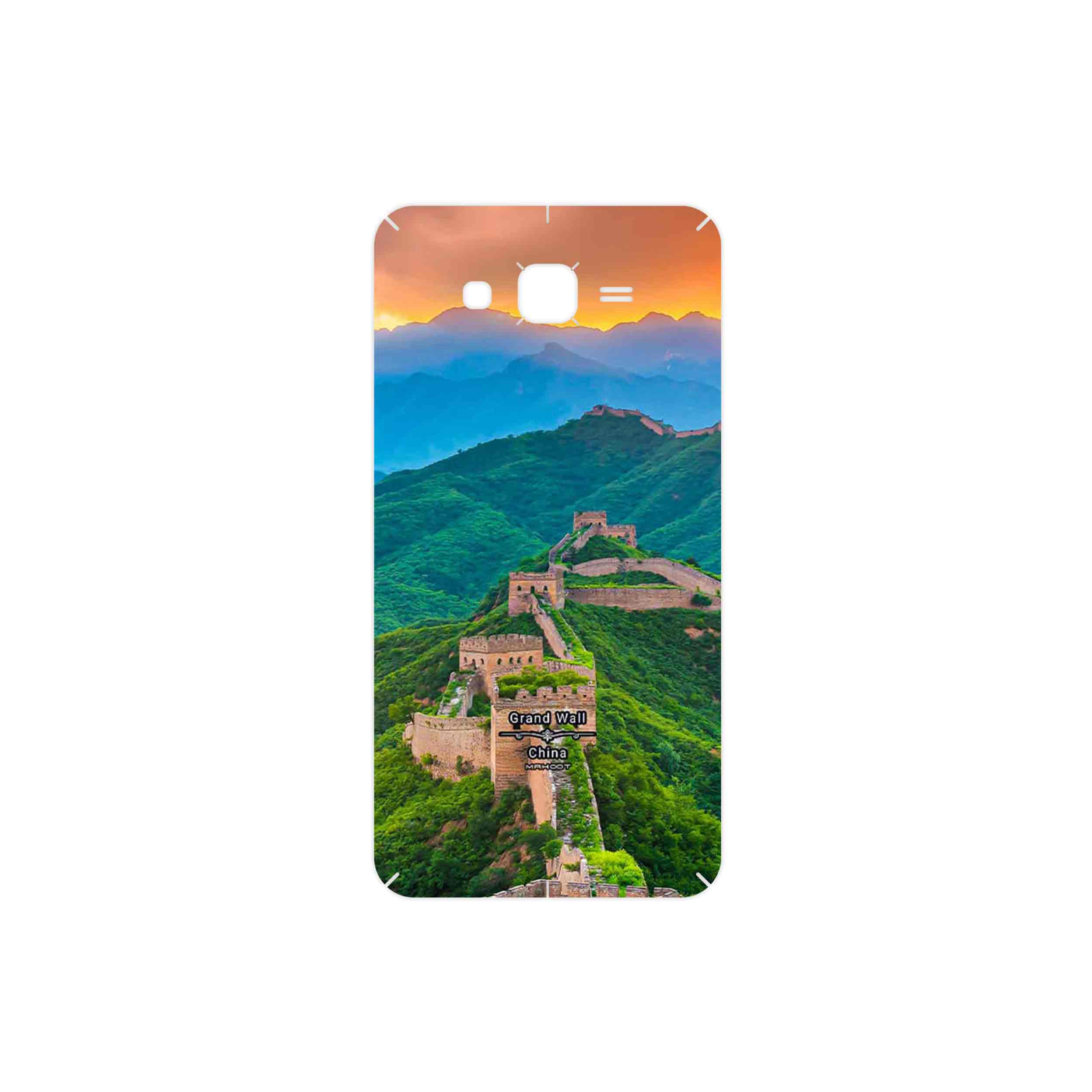 برچسب پوششی ماهوت مدل China Grand Wall مناسب برای گوشی موبایل سامسونگ Galaxy J7 2015