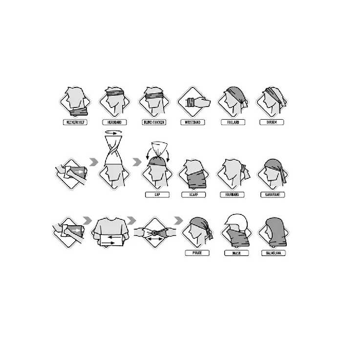 دستمال سر و گردن باف مدل Kumihimo Multi F2023