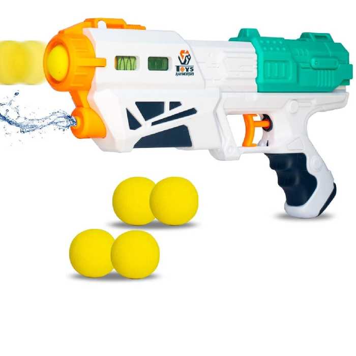 تفنگ بازی مدل دومنظوره اب پاش و تیر پرتابی کد 648-27