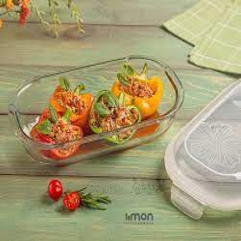 ظرف شیشه ای سرو و نگهداری  دربدار لیمون2،2لیتر