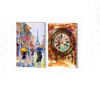 دفتر 100 برگ عرش مدل کلاسیک جلد طلقی کد 21