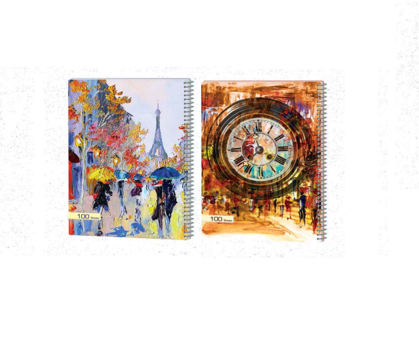 دفتر 100 برگ عرش مدل کلاسیک جلد طلقی کد 21