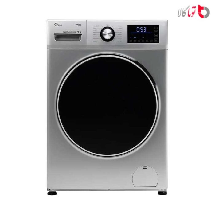 ماشین لباسشویی جی پلاس مدل GWM-K9341T ظرفیت 9 کیلوگرم تیتانیوم
