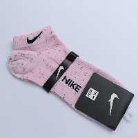 جوراب مچی مارک نایک رنگ صورتی خالدار پافیت 22652