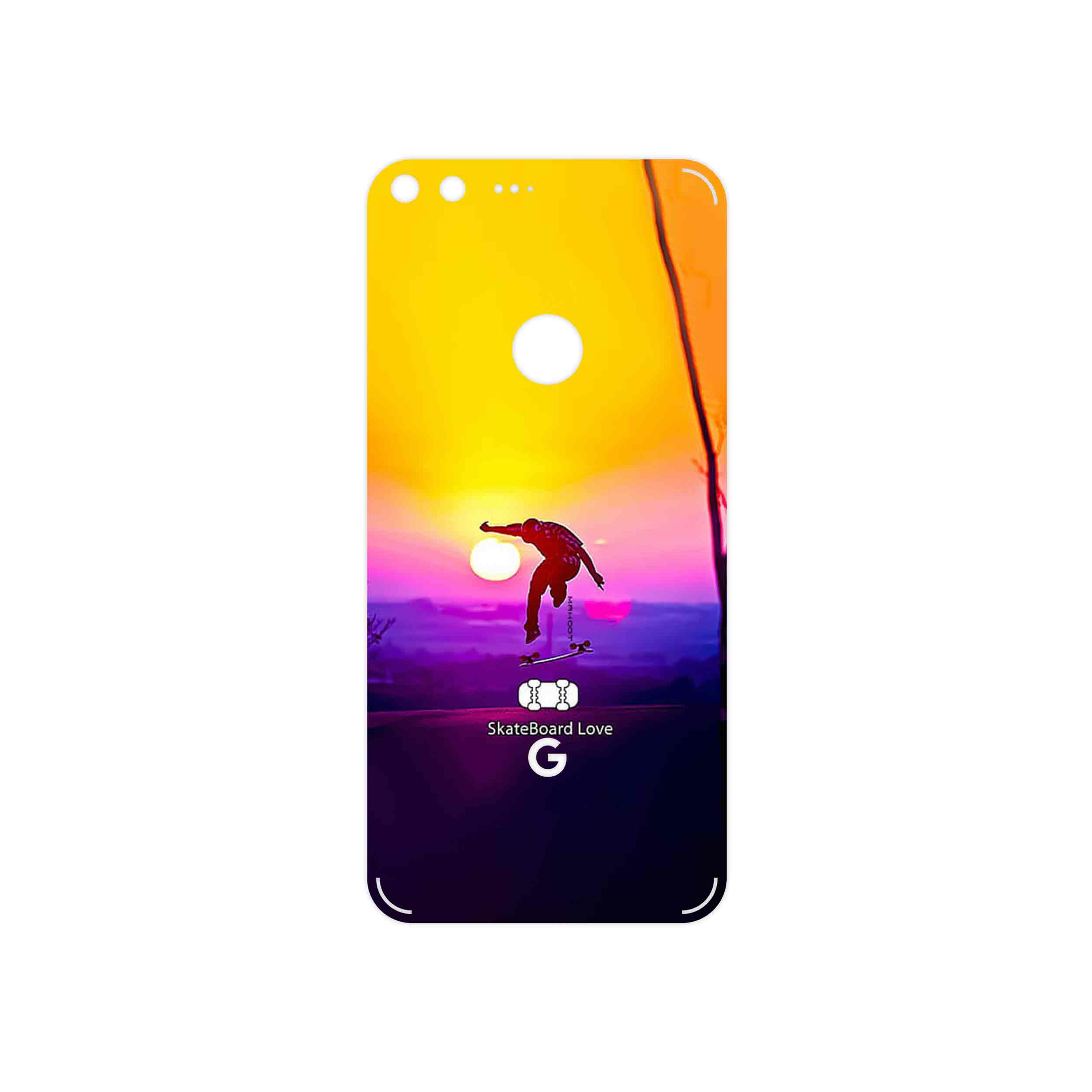 برچسب پوششی ماهوت مدل Skateboard مناسب برای گوشی موبایل گوگل Pixel XL