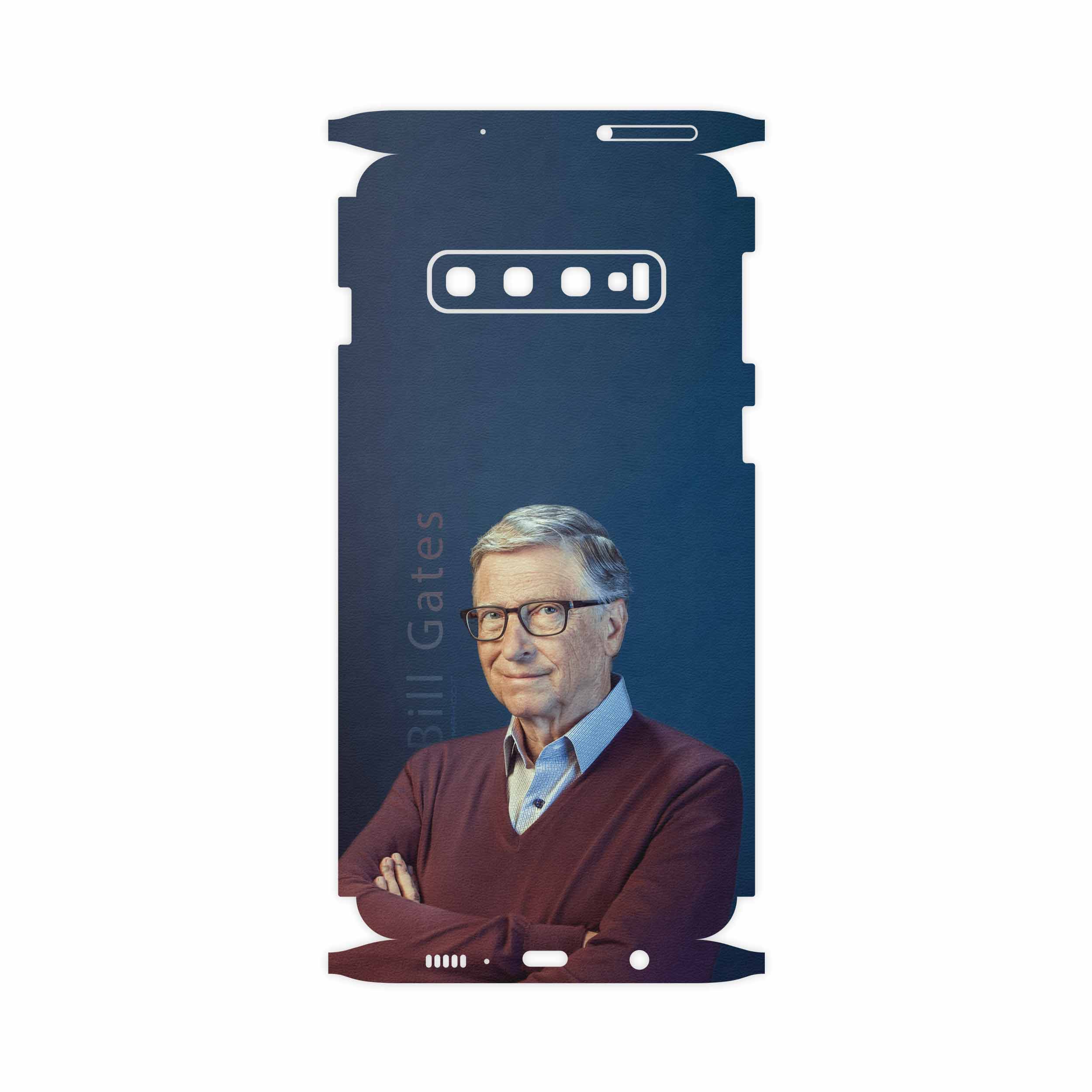 برچسب پوششی ماهوت مدل Bill Gates-FullSkin مناسب برای گوشی موبایل سامسونگ Galaxy S10