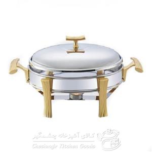 سوفله مستطیل متوسط قایقی طلایی یونیک مدل UN-3847