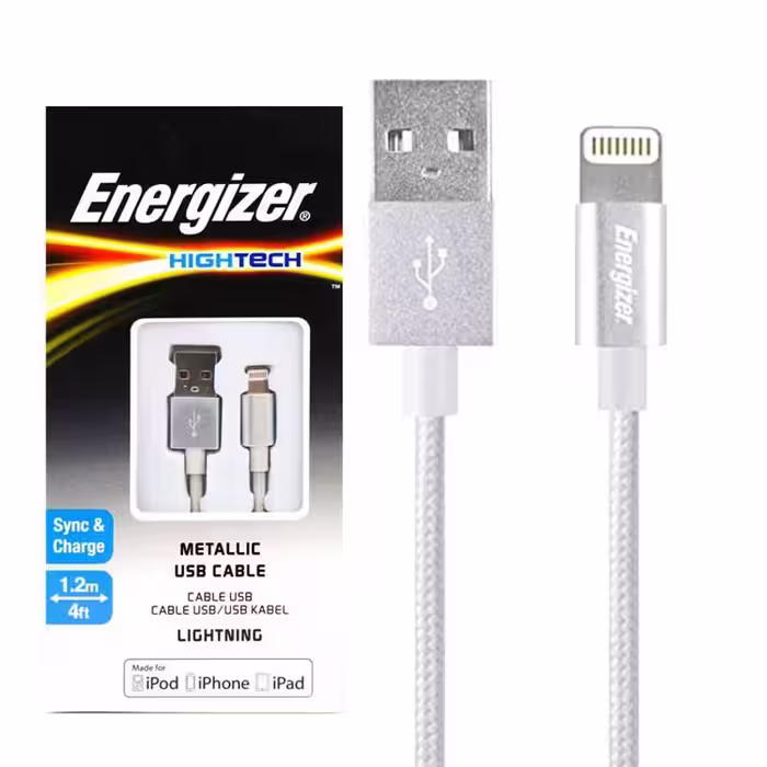 کابل تبدیل USB به لایتنینگ انرجایزر مدل C13UBLIGSL4 طول 1.2 متر 