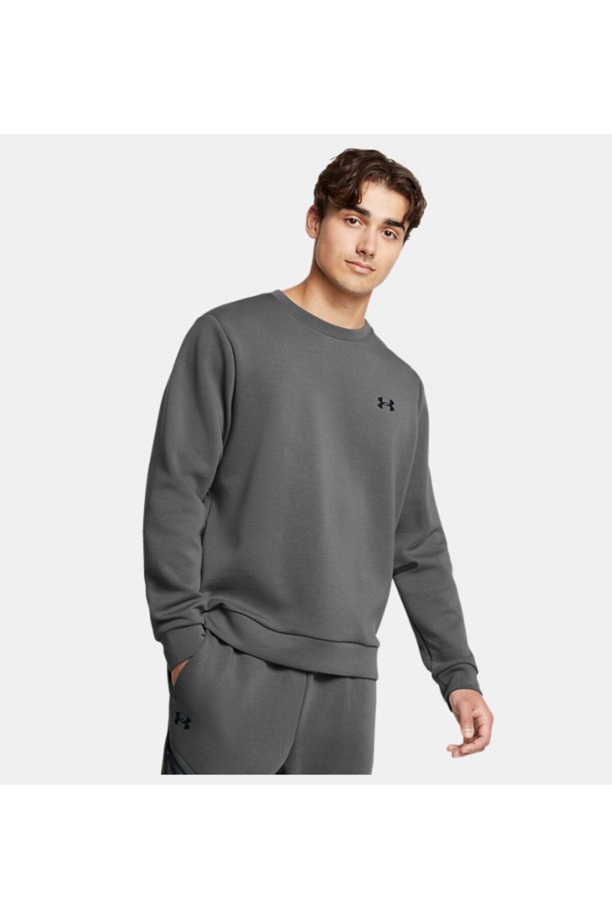 سویشرت ورزشی خاکستری مردانه دوچرخه پشم گوسفند غیر قابل توقف YAKA EU 025 Under Armour