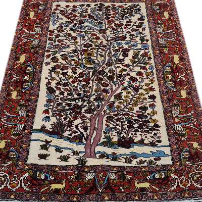 فرش دستبافت دو نیم متری مدل قشقایی کد 57