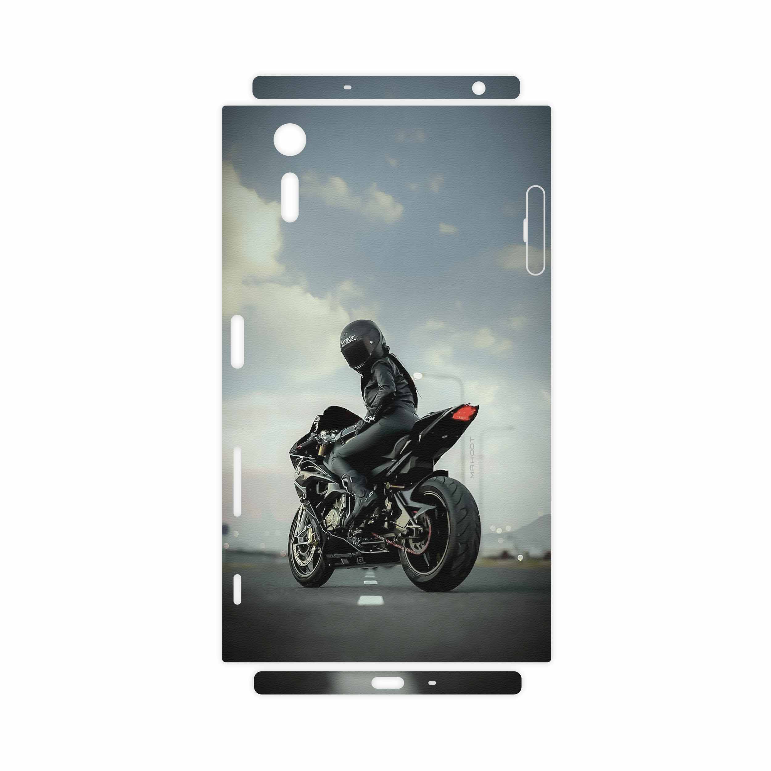 برچسب پوششی ماهوت مدل Motorcycling-FullSkin مناسب برای گوشی موبایل سونی Xperia XZ
