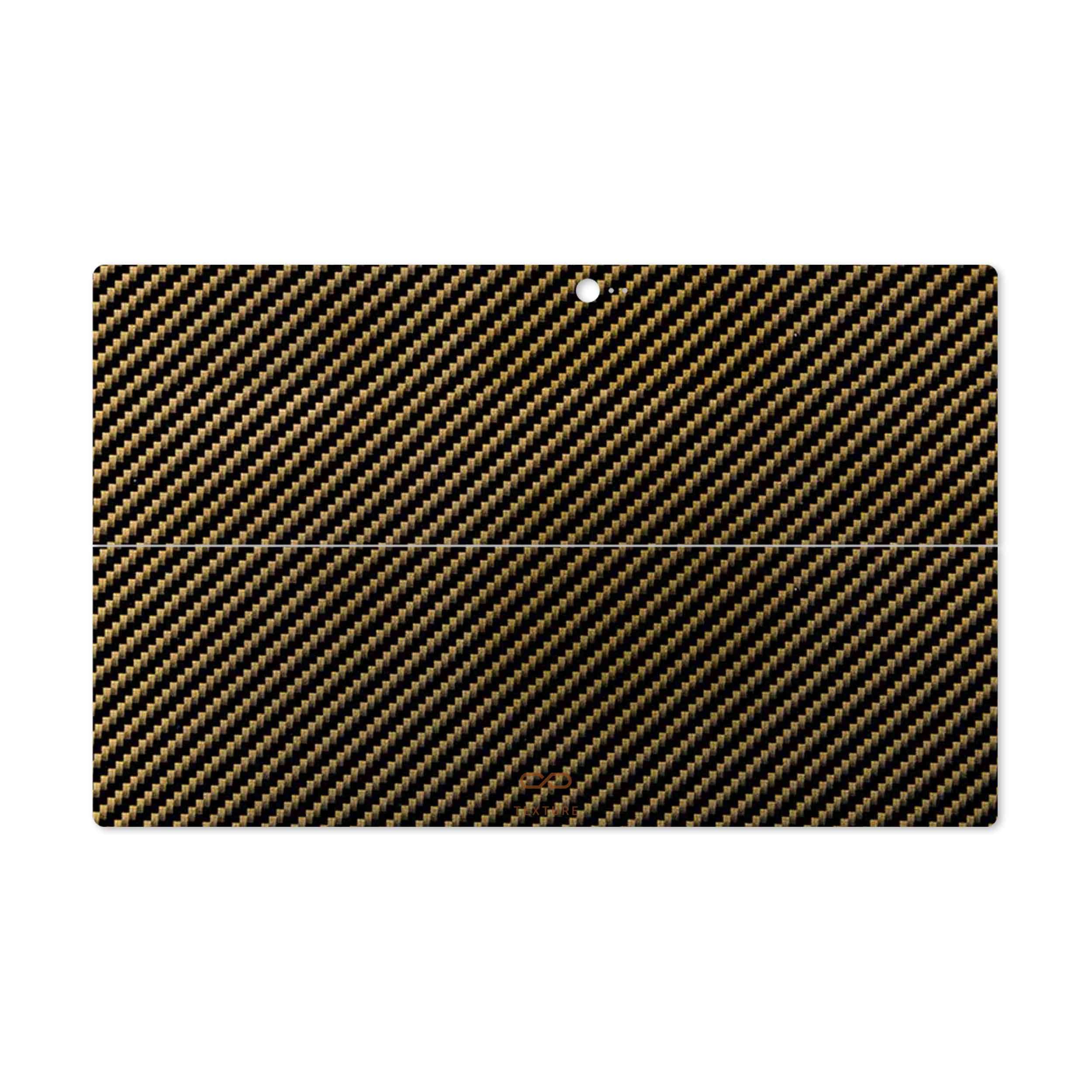 برچسب پوششی ماهوت مدل Glossy-Brown-Fiber مناسب برای تبلت مایکروسافت Surface 2 RT 2013