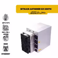 دستگاه ماینر Bitmain Antminer S21 200Th تراهش 200
