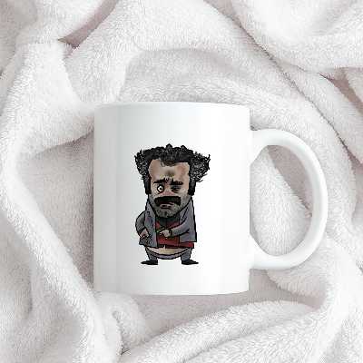 ماگ طرح کاریکاتور مدل نقی معمولی