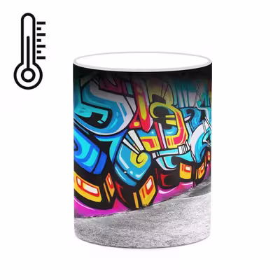 ماگ حرارتی کاکتی طرح Grafiti مدل mgh20514