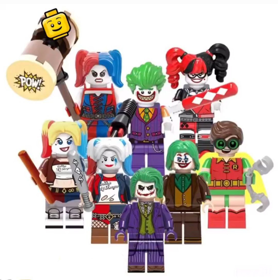 ساختنی مدل جوکر و هارلی کویین مجموعه 8 عددی