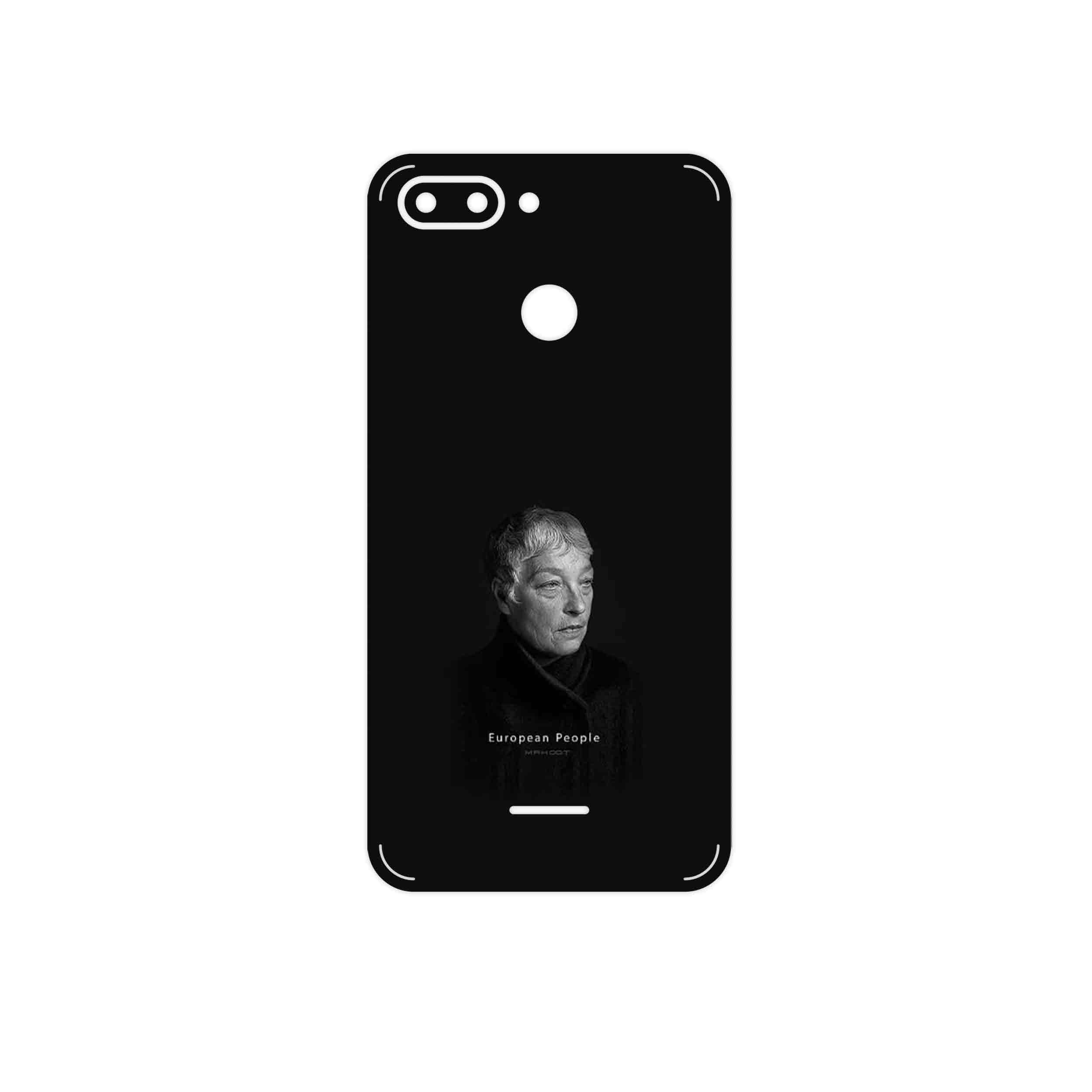برچسب پوششی ماهوت مدل Portrait of a European Woman مناسب برای گوشی موبایل شیائومی Redmi 6