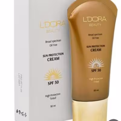 کرم ضد آفتاب رنگی لدورا بت spf50