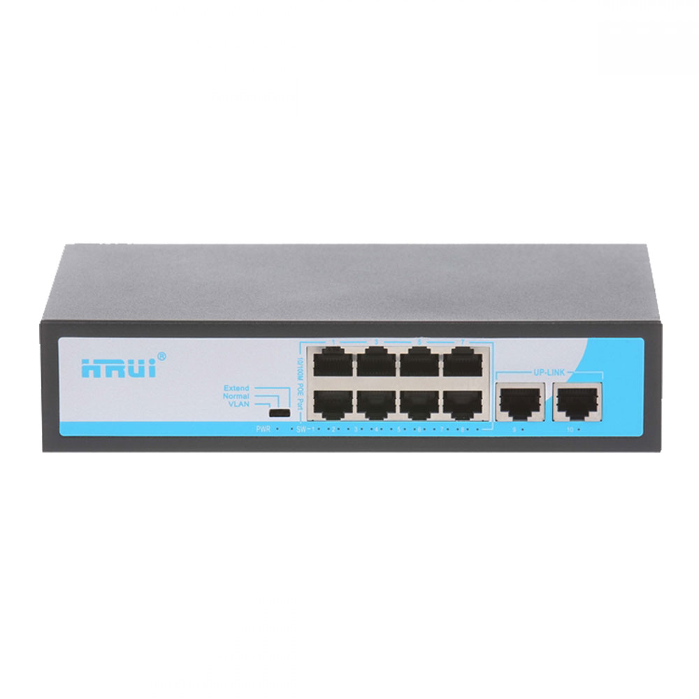 سوییچ 8 پورت اچ آر یو آی مدل HR902-AF-82N-96 - فروشگاه اینترنتی طیف سنتر