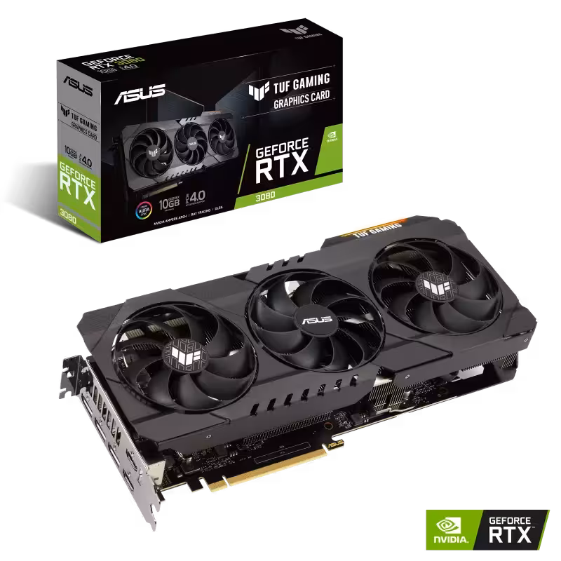 کارت گرافیک مدل RTX-3080 OC 10GB TUF GAMING ASUS ایسوس