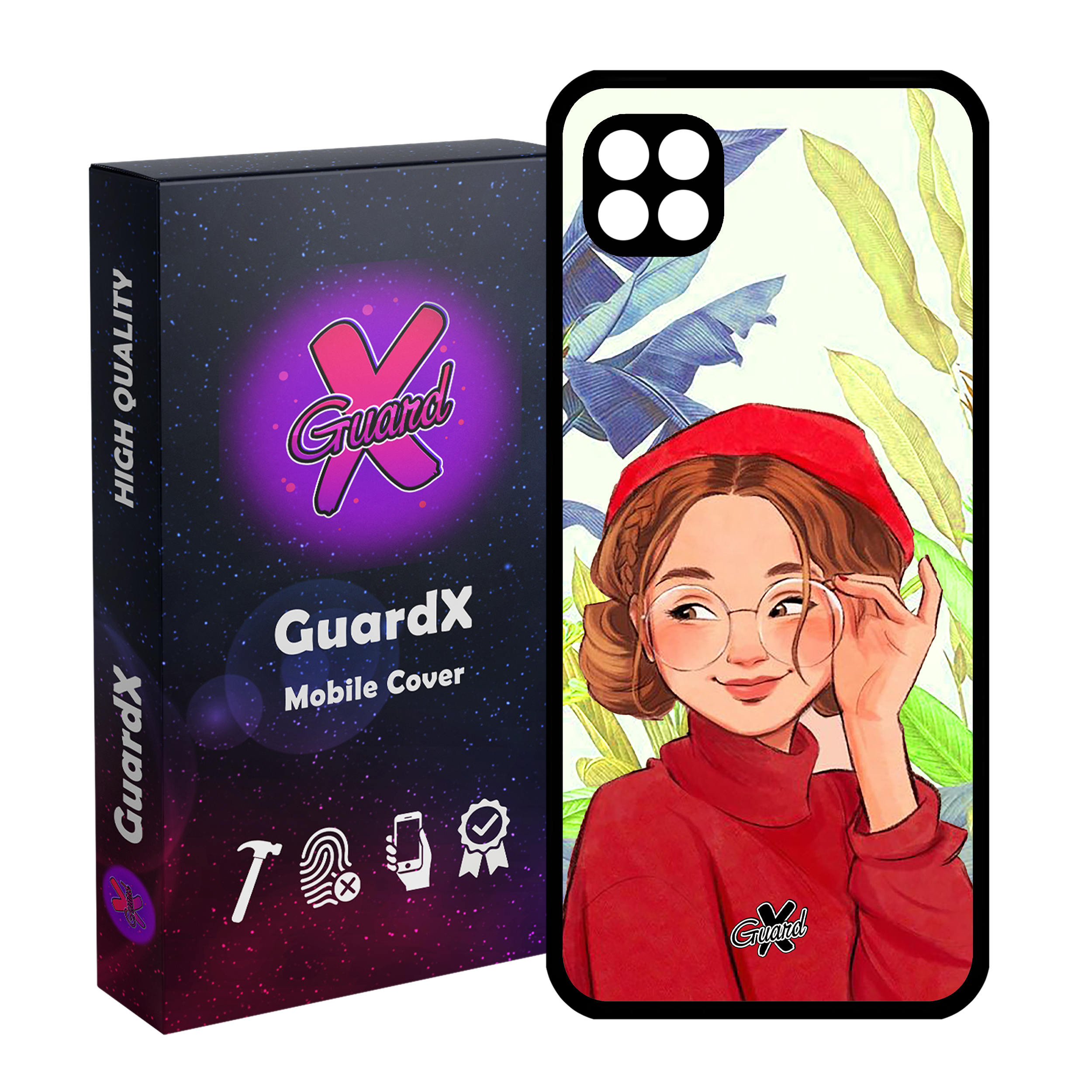 کاور گارد ایکس طرح دختر مدل Glass10328 مناسب برای گوشی موبایل سامسونگ Galaxy A22 5G