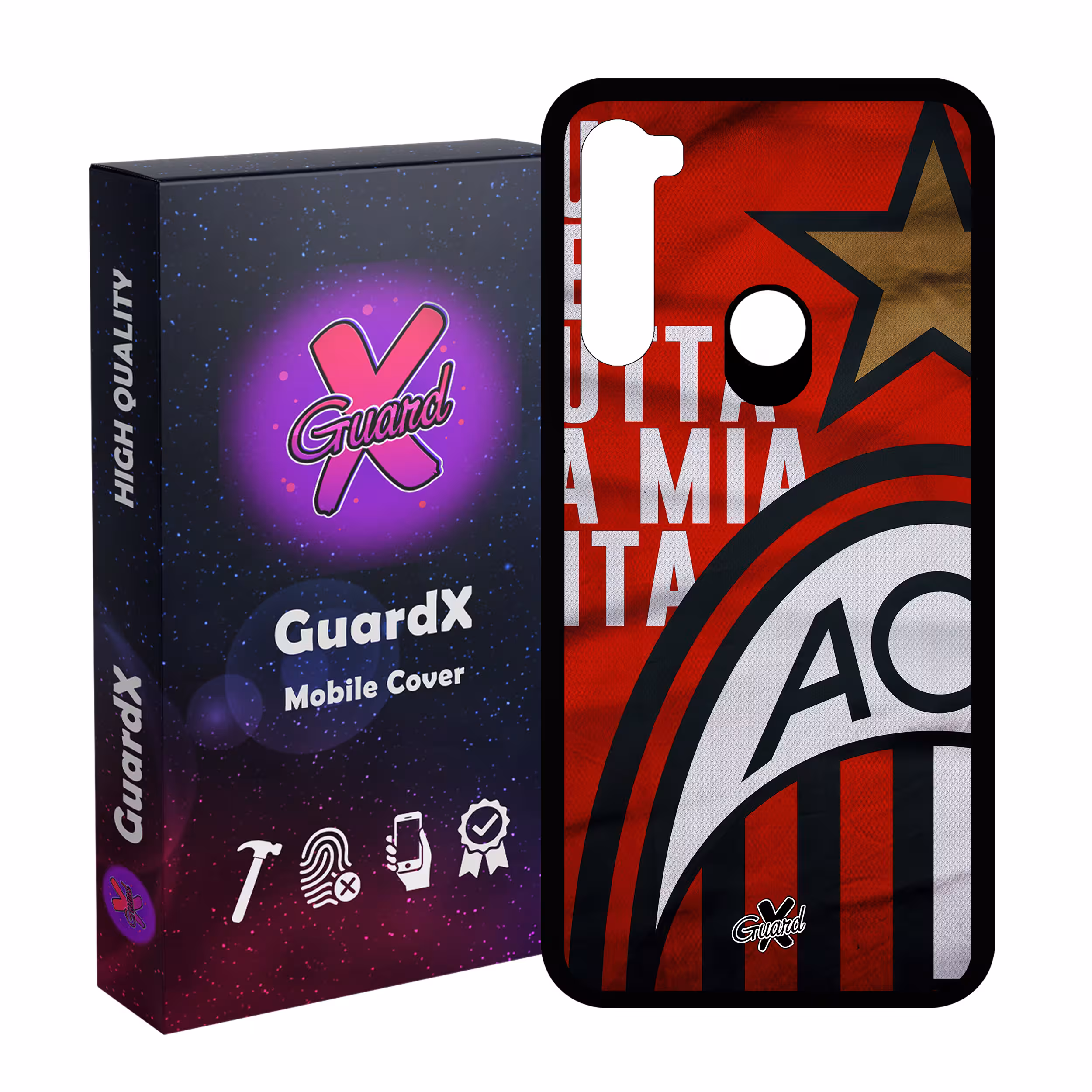 کاور گارد ایکس طرح آث میلان مدل Glass10453 مناسب برای گوشی موبایل شیائومی Redmi Note 8