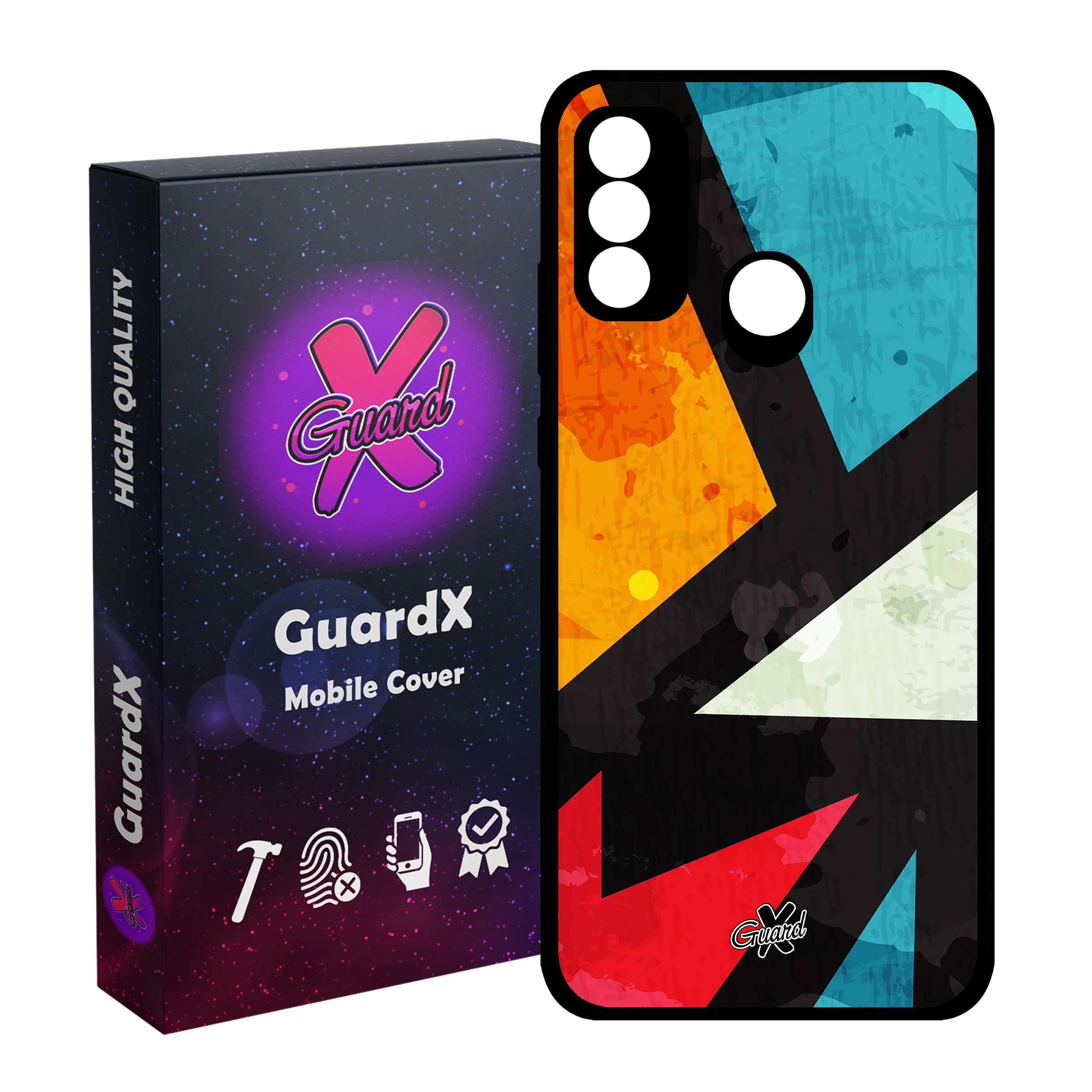 کاور گارد ایکس طرح Colors مدل Glass10176 مناسب برای گوشی موبایل هوآوی P Smart 2020