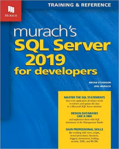 خرید و دانلود نسخه کامل کتاب Murach's SQL Server 2019 for Developers [2020] - pdf