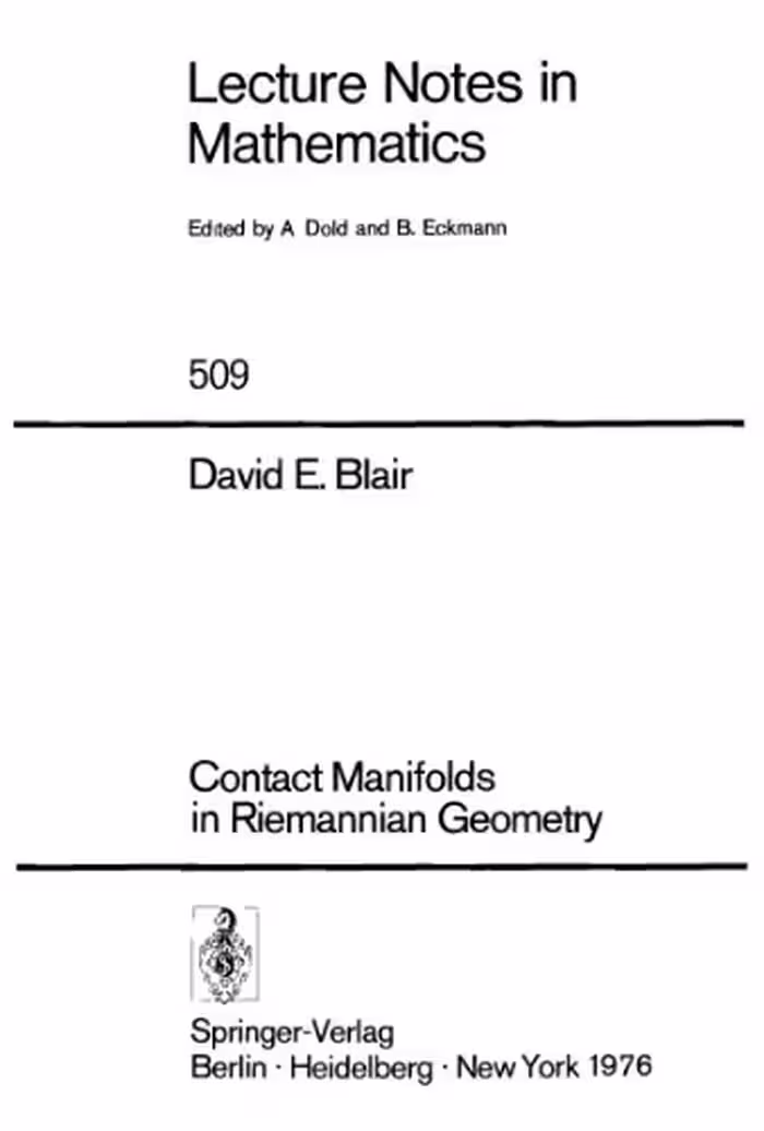 خرید و دانلود نسخه کامل کتاب Contact Manifolds in Riemannian Geometry