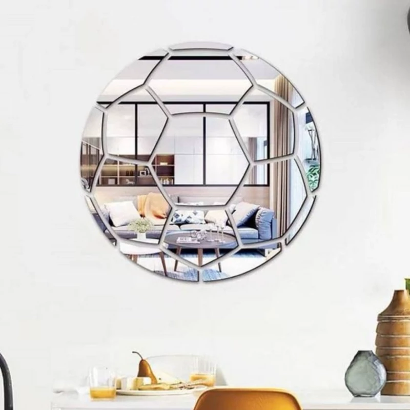 اینه دکوراتیو مدل توپ فوتبال شصت سانتی