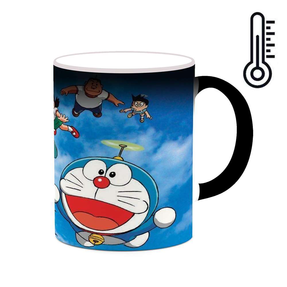 ماگ حرارتی کاکتی طرح کارتون Doraemon مدل mgh22528