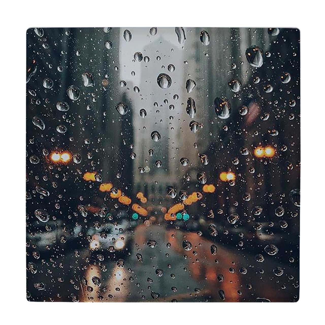 کاشی طرح نمای خیابان از شیشه بارانی مدل لوحی کد khl1426