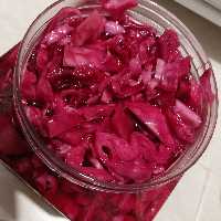 ترشی کلم بنفش در بسته بندی 4 کیلویی 