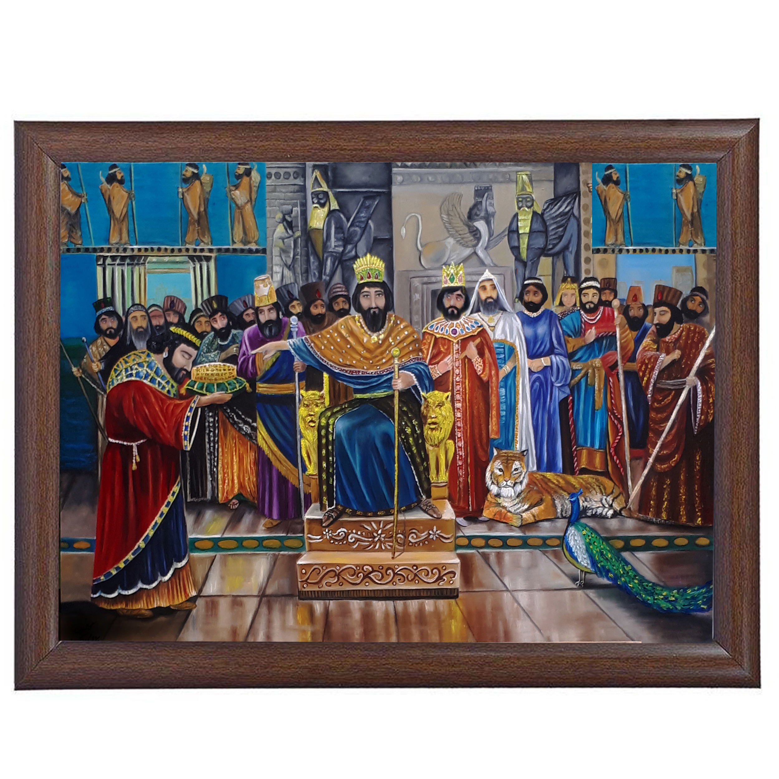 تابلو نقاشی رنگ روغن طرح قدیمی کد 86417