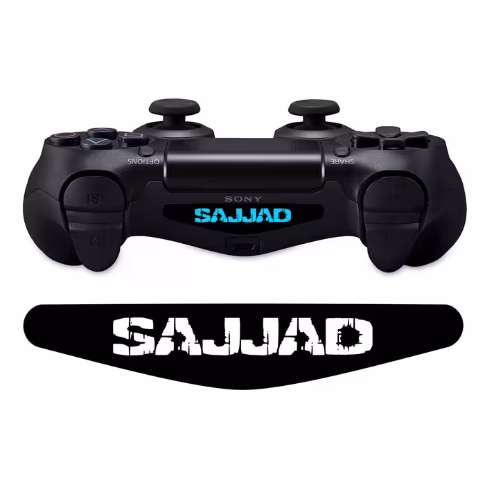 برچسب لایت بار دسته پلی استیشن 4 ونسونی طرح Sajjad