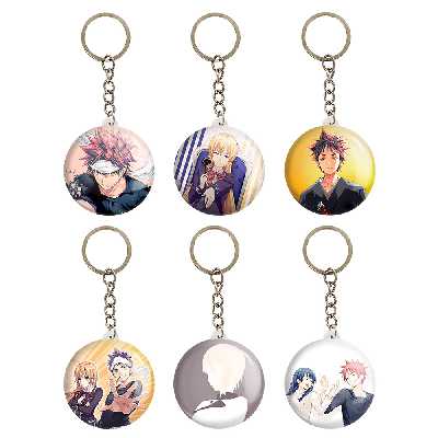 جاکلیدی خندالو مدل انیمه جنگ غذاها کد 916A مجموعه 6 عددی