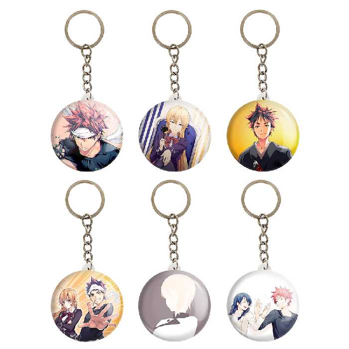 جاکلیدی خندالو مدل انیمه جنگ غذاها کد 916A مجموعه 6 عددی