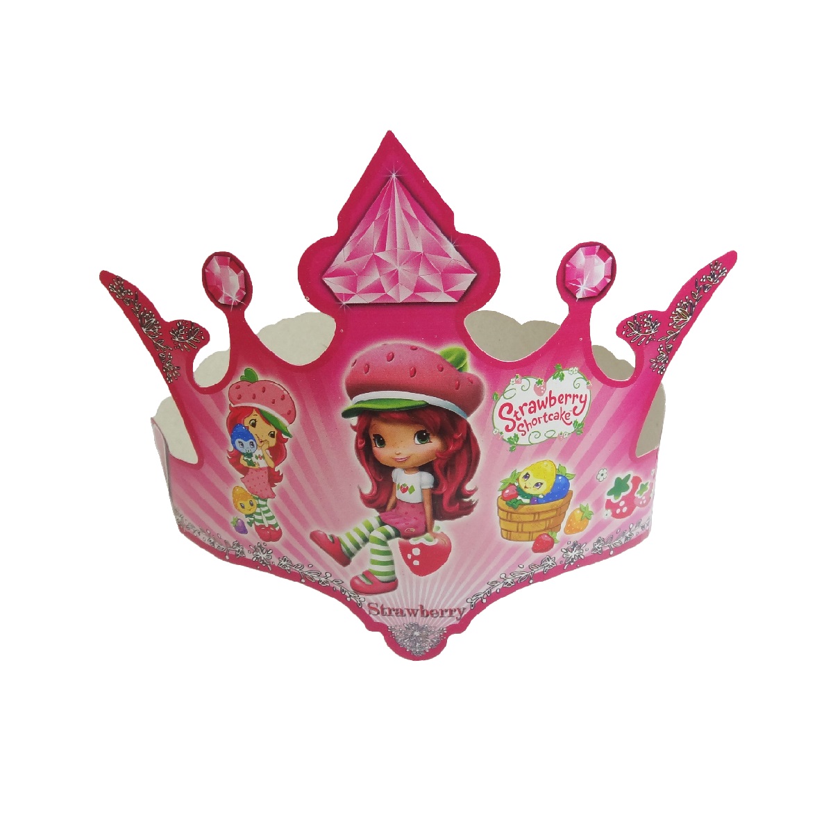 تاج تولد مستر تم طرح دختر توت فرنگی بسته 8 عددی