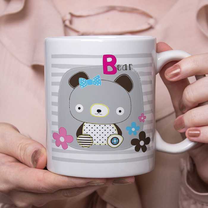 ماگ طرح خرس کیوت مدل bear