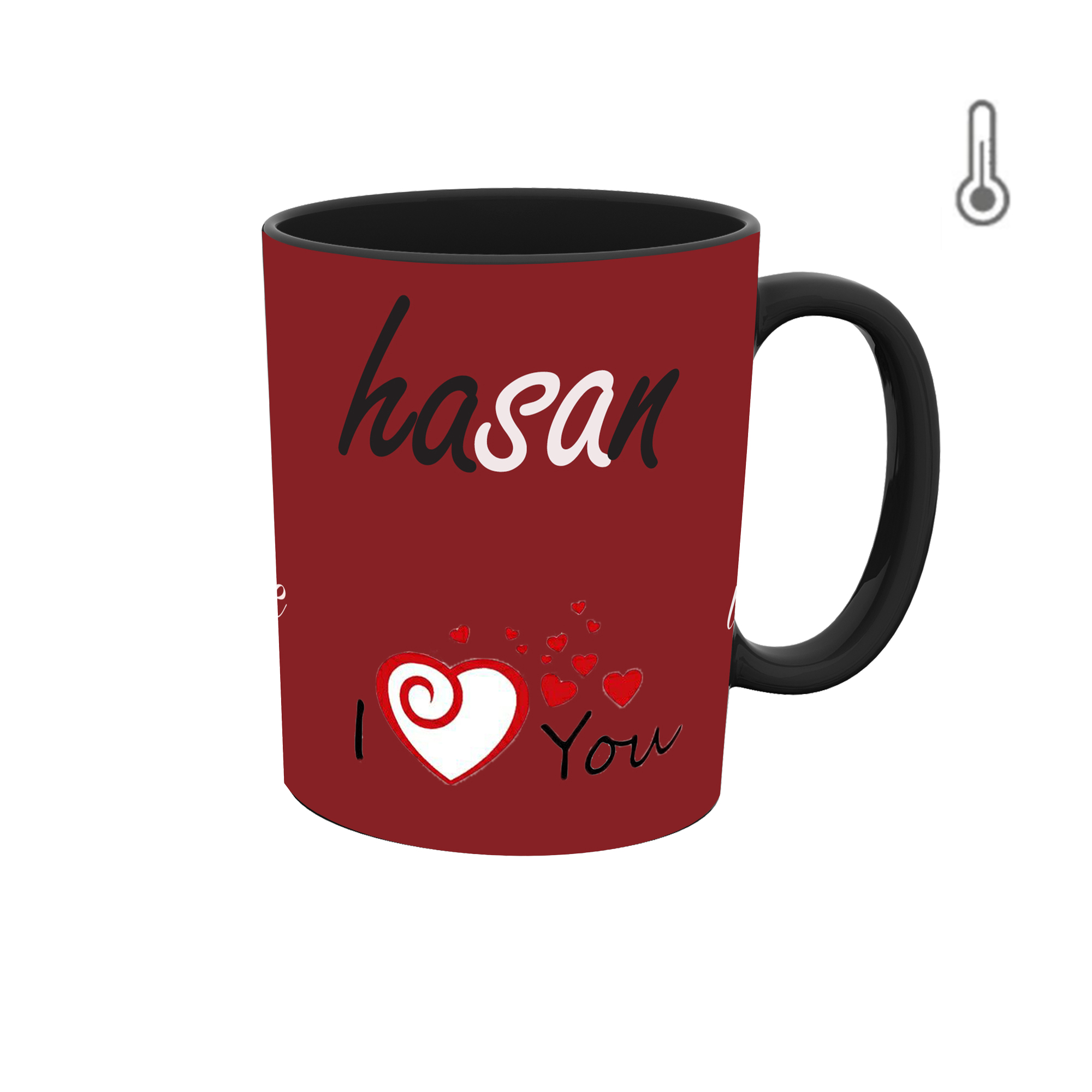 ماگ حرارتی طرح اسم حسن