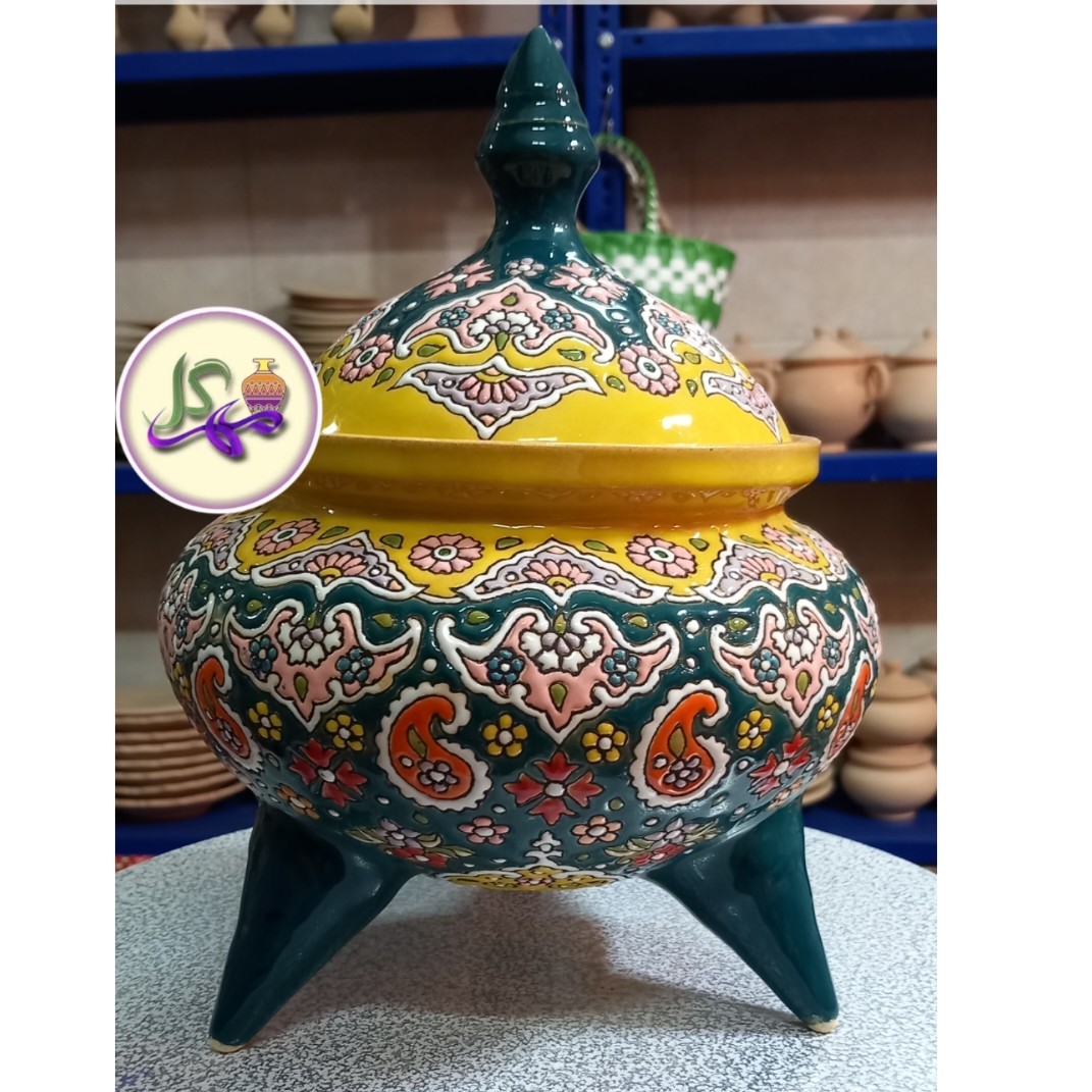شکلات خوری 3 پایه میناکاری