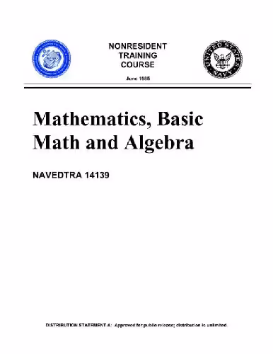 خرید و دانلود نسخه کامل کتاب Mathematics, Basic math and algebra